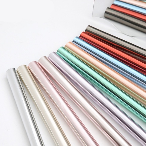 Metalic Mirror Paper Cellophane Wrapping