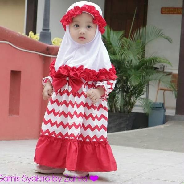MMK.22De22ι– GAMIS ANAK SYAKIRA SIZE BAYI - 3thn FREE JILBAB