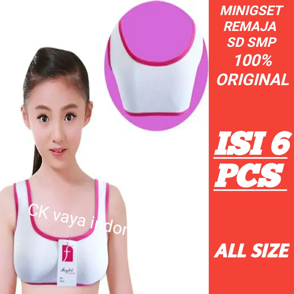 Miniset Remaja  SD SMP / Mini Set Buat Anak Sekolah Bahan Cotton Motif polos
