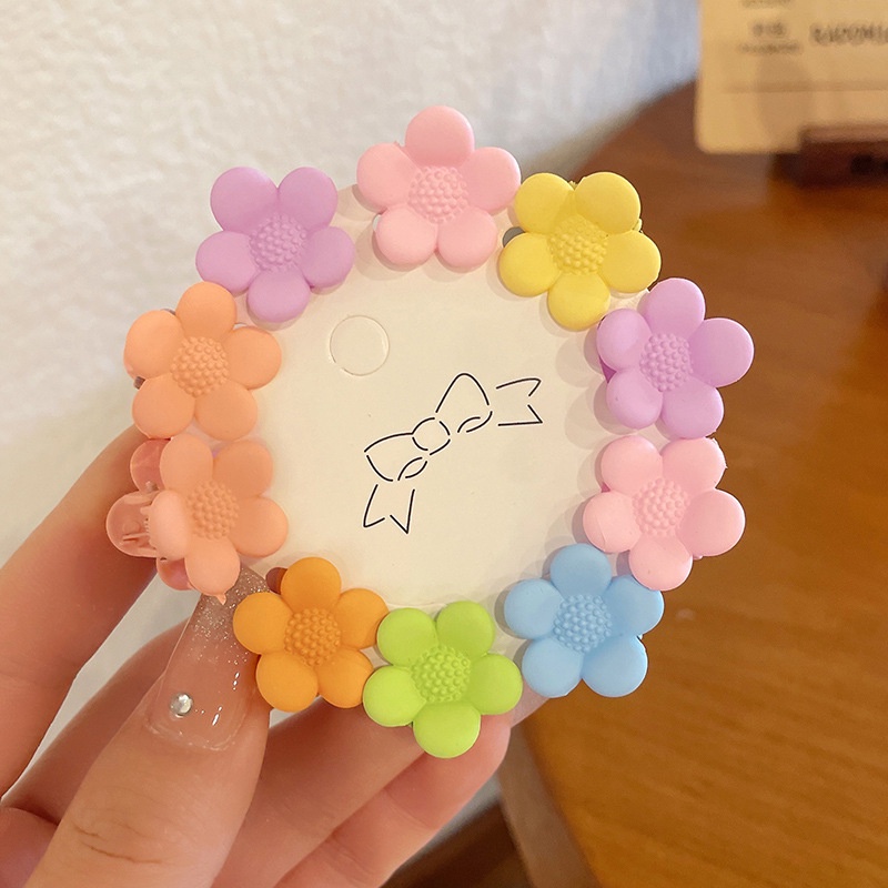 10poni Depan Jepit Rambut Poni Samping Beludru flocking love Kupu-Kupu Kelinci Klip Kecil