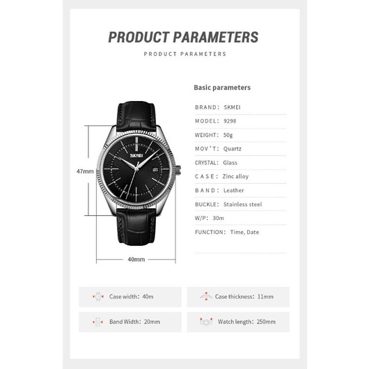 Jam Skmei 9298 original bergaransi free gift box