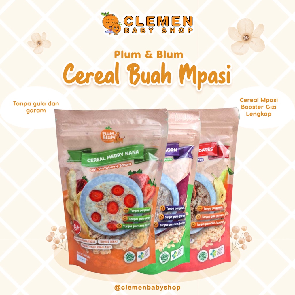 

Plum & Blum Cereal Buah Mpasi