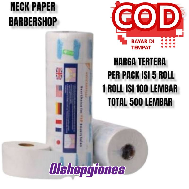 Neck Paper Tisu Leher Barbershop Salon Tysu Tiesu potong Rambut