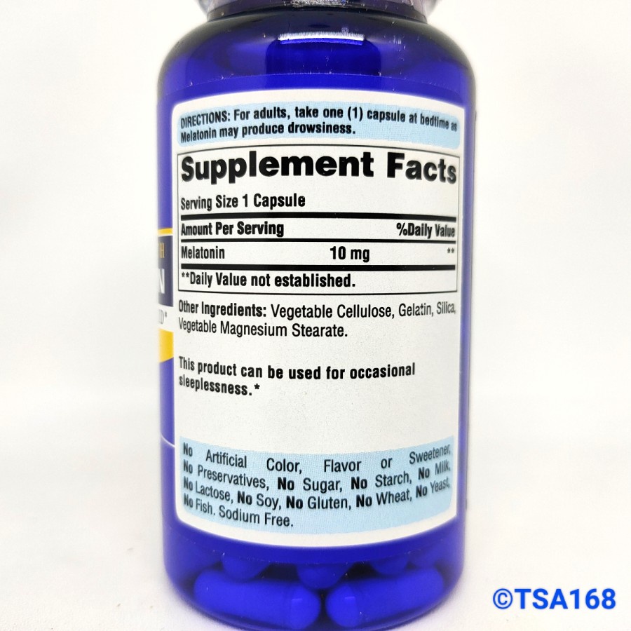 Puritan Pride Melatonin 10 mg 60 caps Puritan's Susah Tidur Sleep Aid