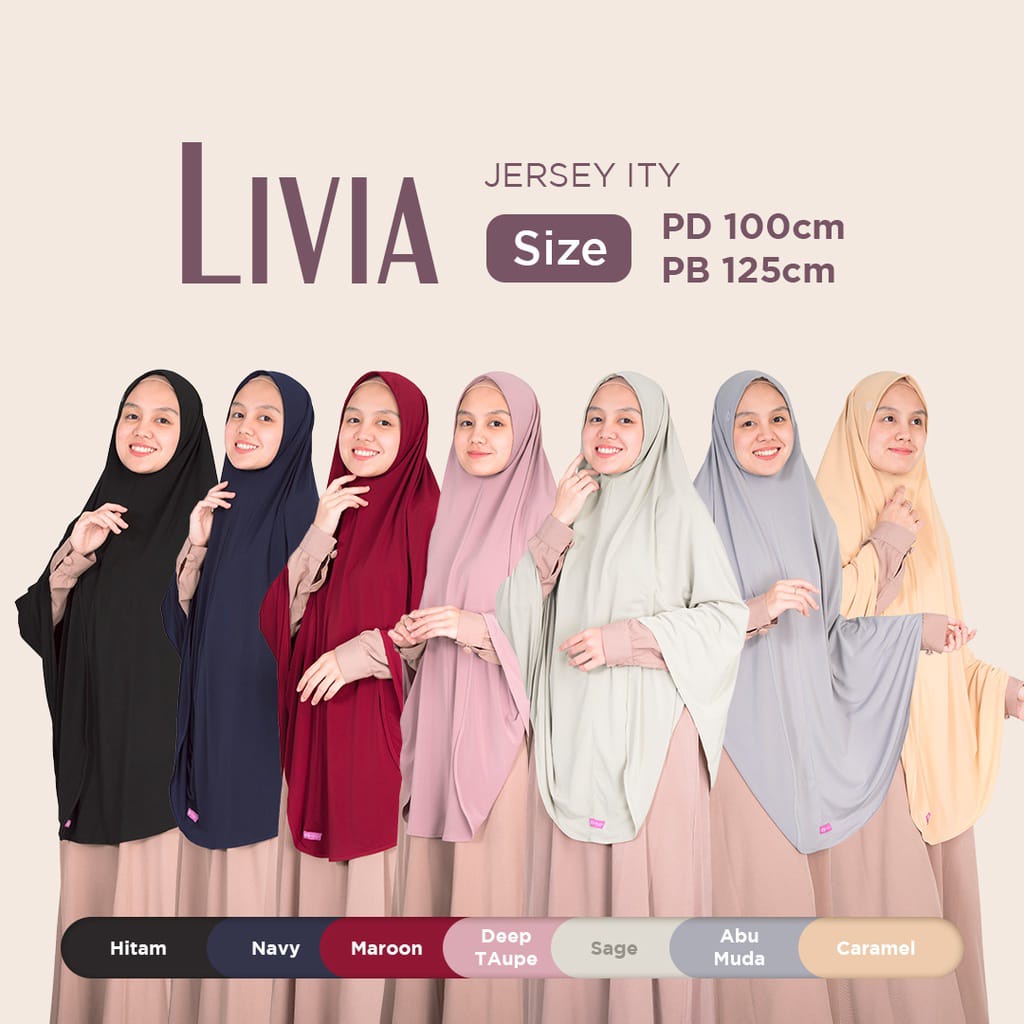 ARAFA HIJAB - KHIMAR LIVIA SIZE XL - HIJAB INSTAN BY ARAFA HIJAB