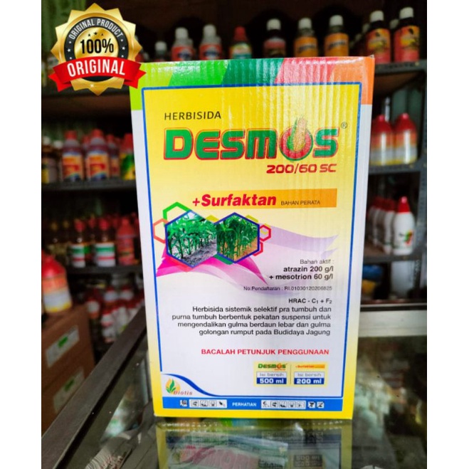 DESMOS herbisida selektif jagung kemasan 500ml+kaos