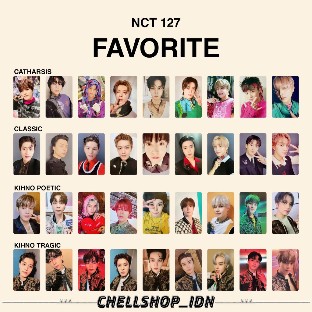PHOTOCARD NCT 127 FAVORITE