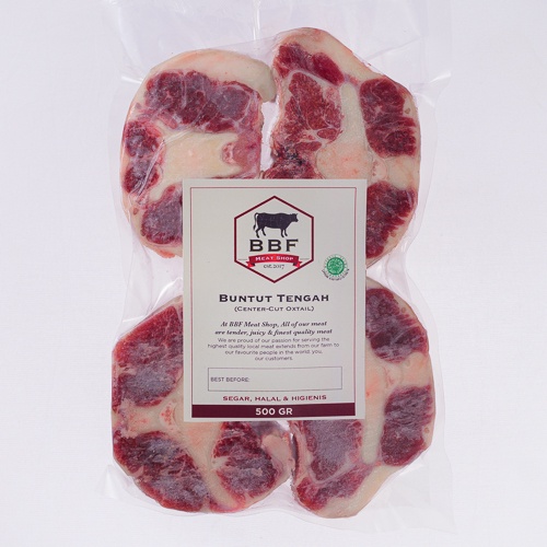 

Buntut Tengah Sapi (Center-Cut Oxtail) Kemasan 500gr
