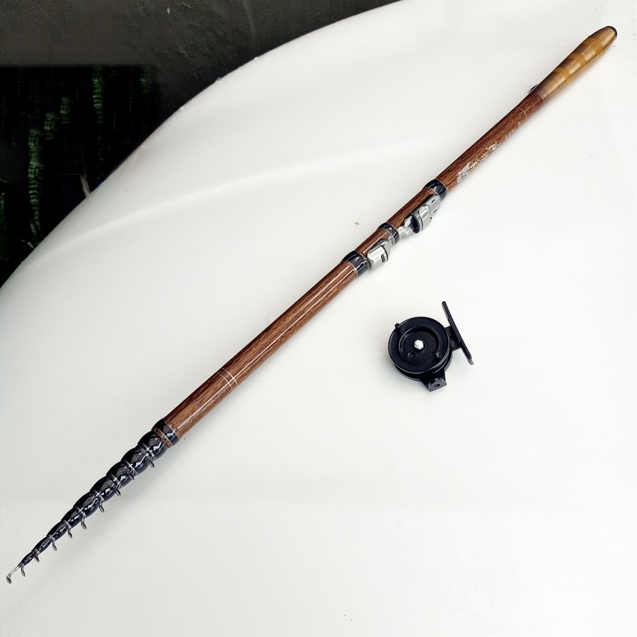 Joran Tegek Kolongan 6 meter carbon + reel