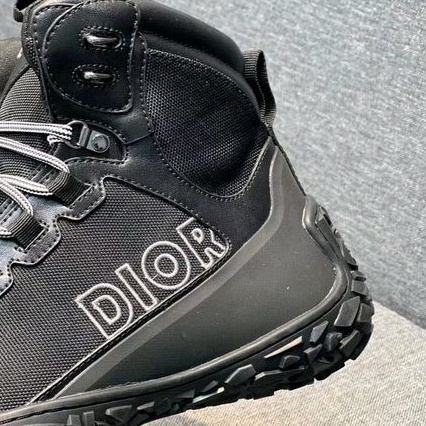 sepatu boot cowok d10 sneaker high end mirror vip p1shoes hitam