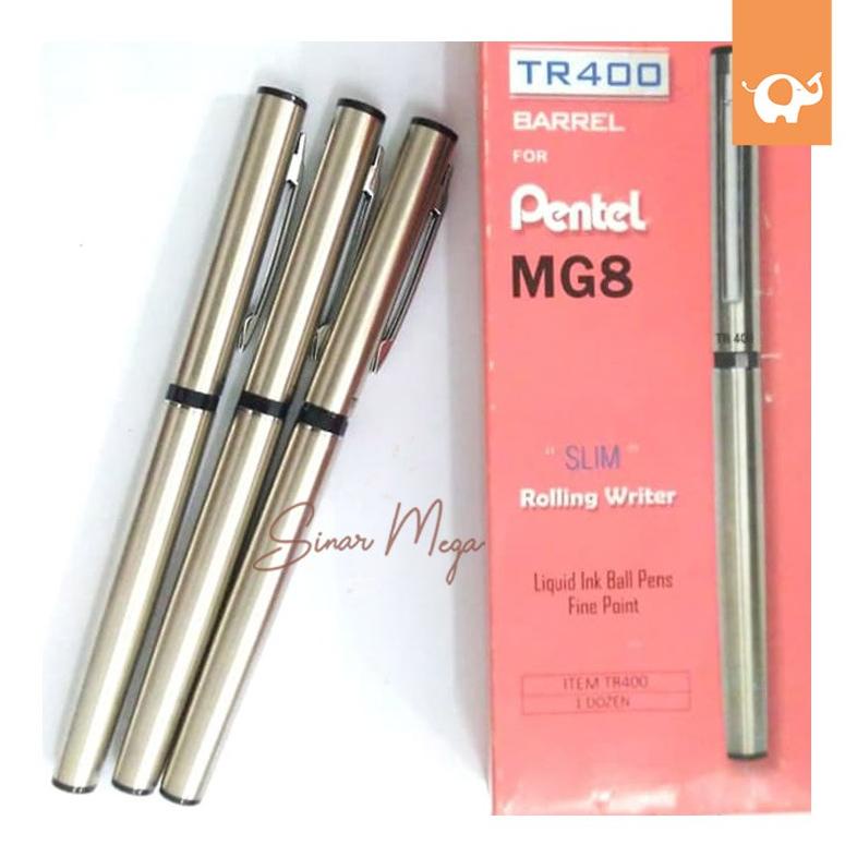 

PENTEL MG8 PEN ROLLING WRITER TR400 BARREL SLIM / PULPEN BALLPOINT TANDA TANGAN BERKUALITAS TERLARISS...,,,,,