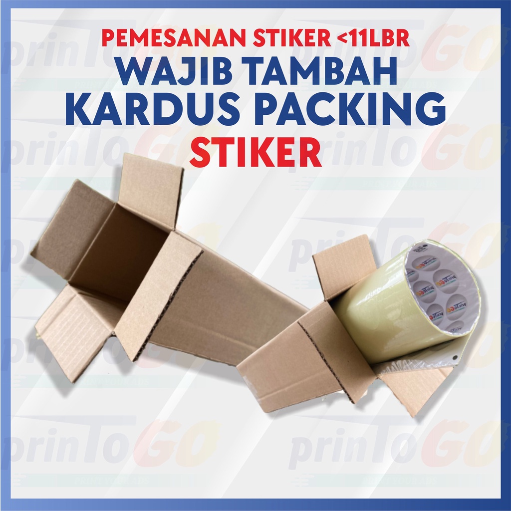 

KARDUS PACKING STIKER