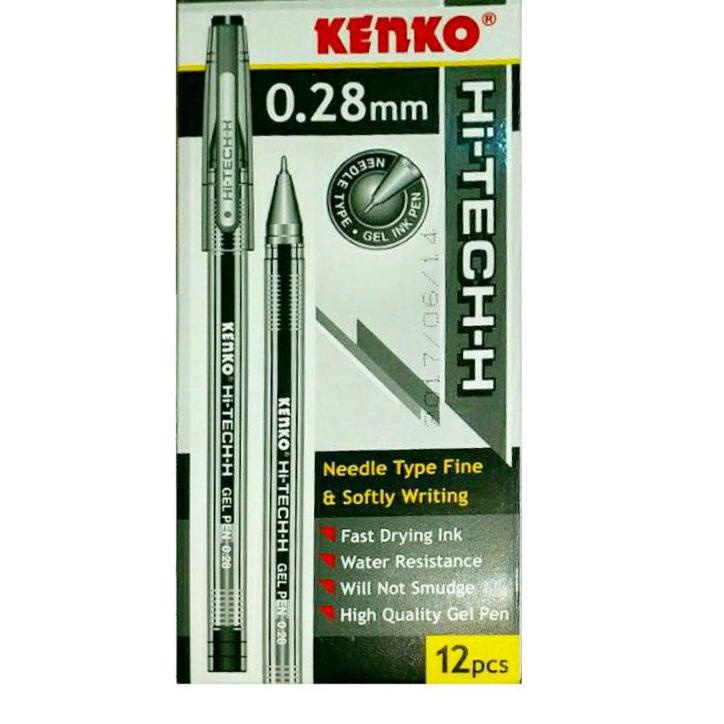 

{G-FQ}❤➸ Hi-TECH HITAM KENKO | Pulpen Gel PEN 0.28mm | 1 pcs paling laris