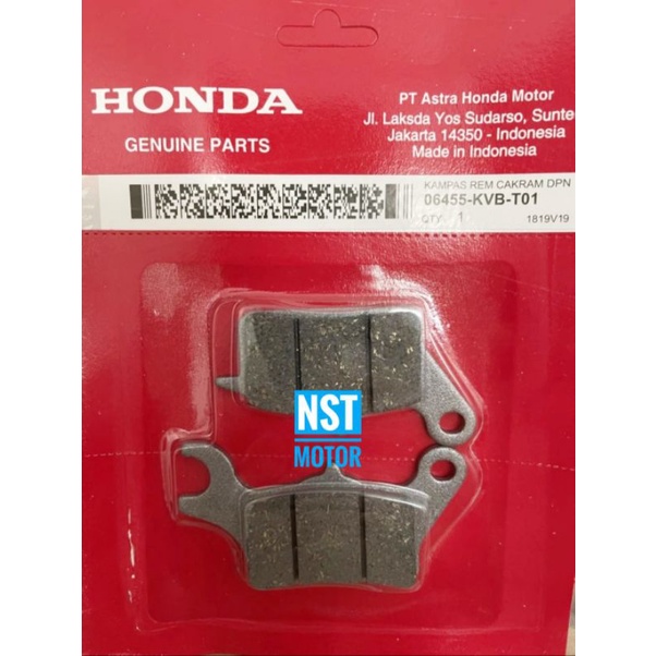 Discpad Dispad Kampas Rem Depan Vario Techno Scoopy Vario 125 Spacy Beat F1 Vario 150 Original Asli 