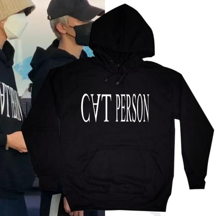 Paling Murah (cod) HOODIE korean nct jeno & mark tulisan HANYA CAT PERSON