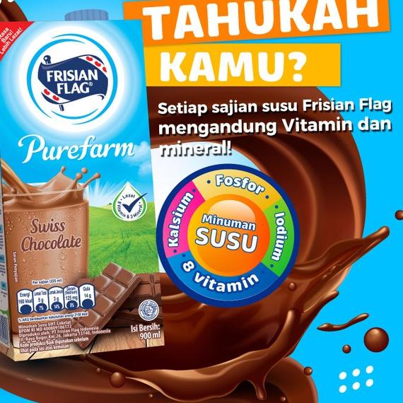 

ミ Frisian Flag Family UHT Swiss Chocolate 946 ml x 2 pcs を