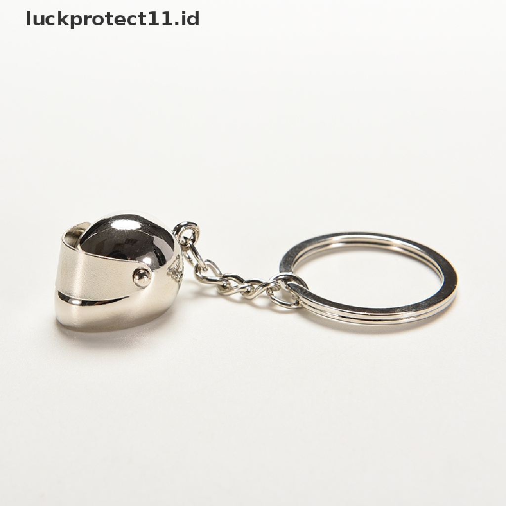 /Fashion Hot// Fashion// Gantungan Kunci Helm Sepeda Motor Kreatif Ring Gantungan Kunci Keyring Key Fob.