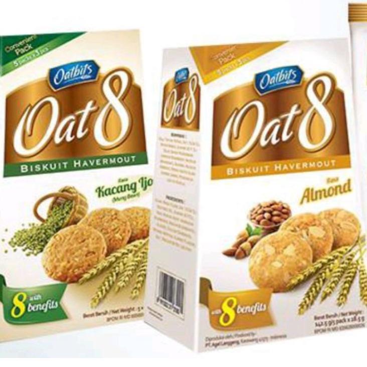 

(W(61)✓) oatbits oat 8 kacang hijau / almond 142 gram (5x28,5 gram) langsung kirim