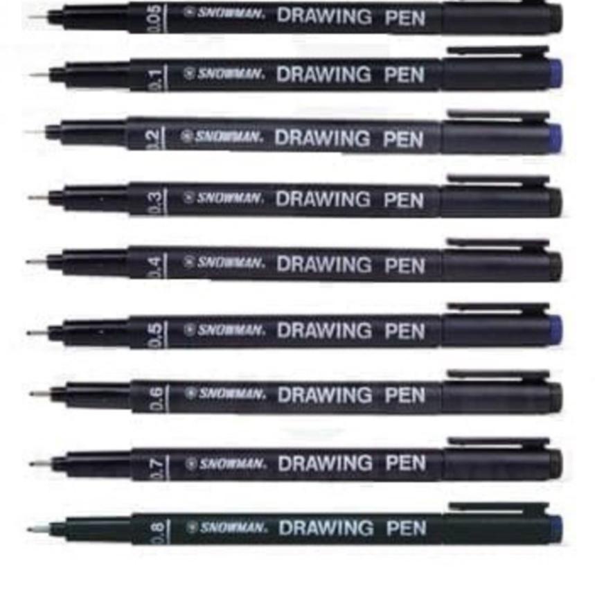 

WOW MURAH Snowman Drawing Pen / Pulpen 0.05mm - 1.0mm^^