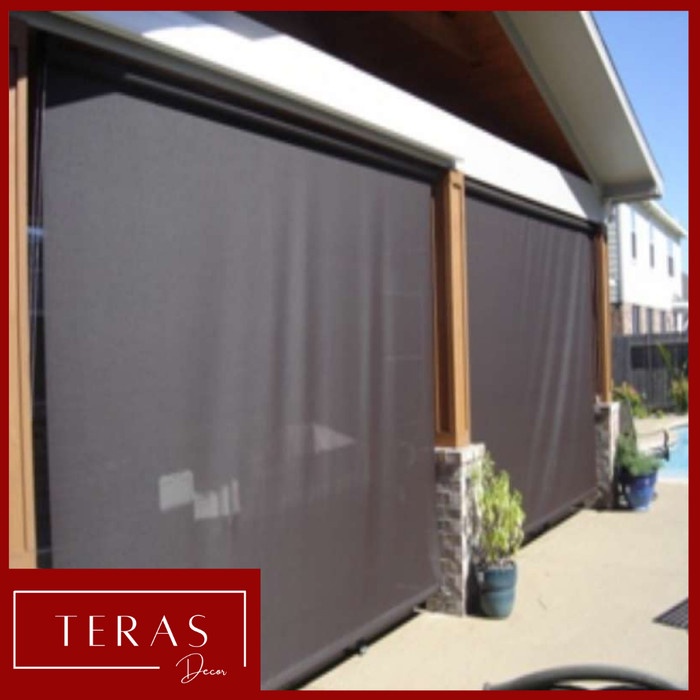 Silvashope Suntex Blind Tirai Foil Outdoor Tampias Air Hujan Anti Silau Terbaik