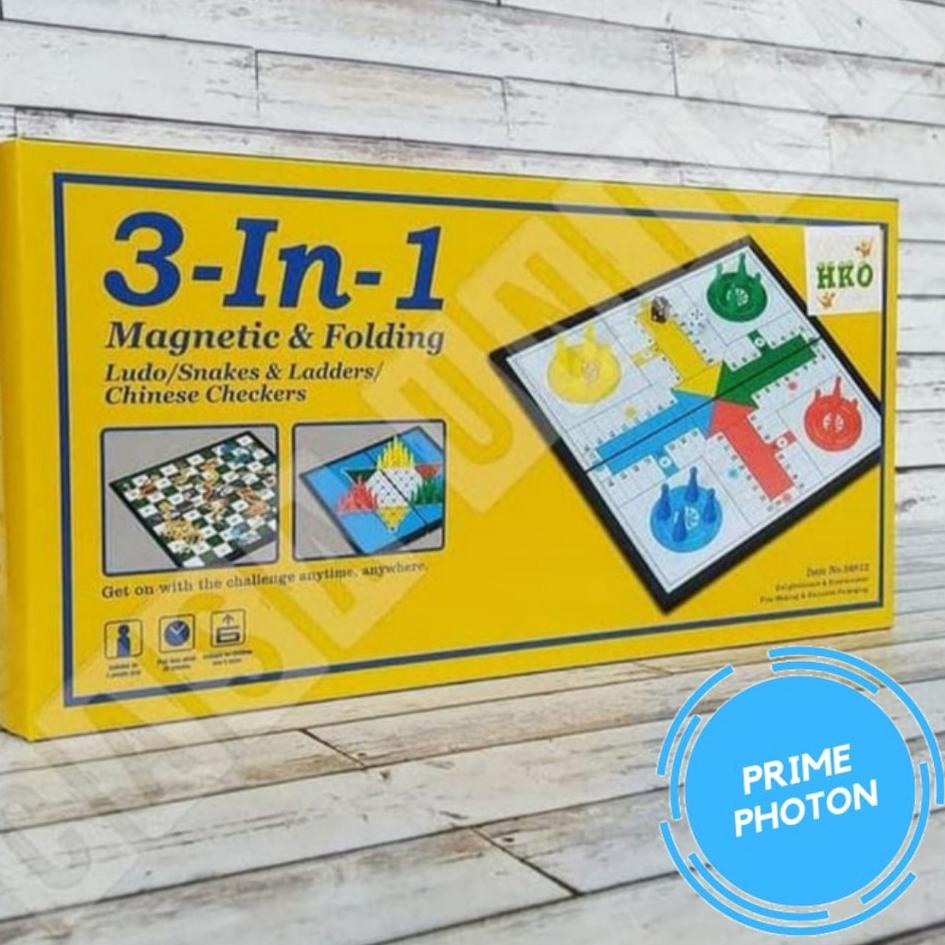 Borong Buruan Ludo, Ular Tangga, Halma Magnet 3 in 1