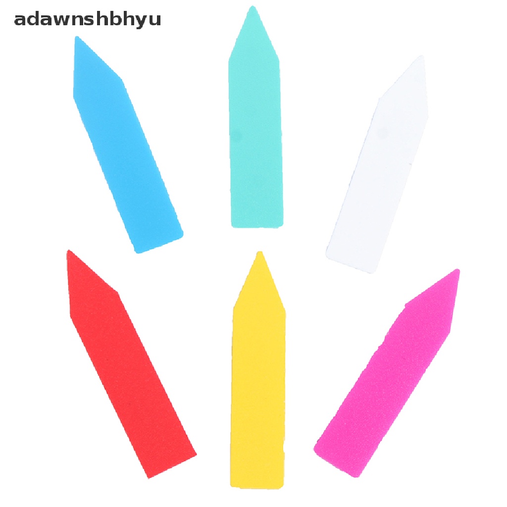 Adawnshbhyu 100pc 5*1cm Label Tanaman Indoor Name Tag Plastik Multicolors ID