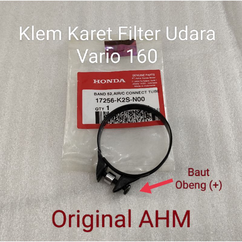 Klem Karet Filter Udara Vario 160 Ori AHM 17256 K2S N00