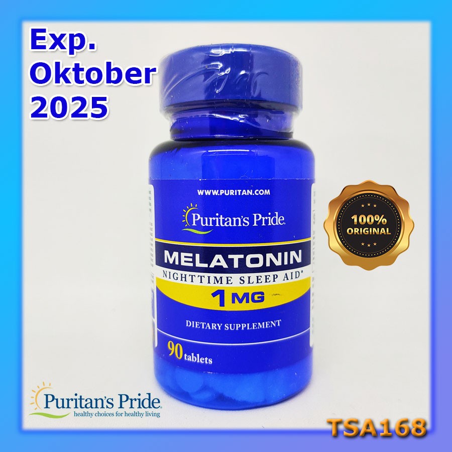 Puritan Pride Melatonin 1 3 5 10 12 mg 30 60 90 120 utk yg Susah Tidur