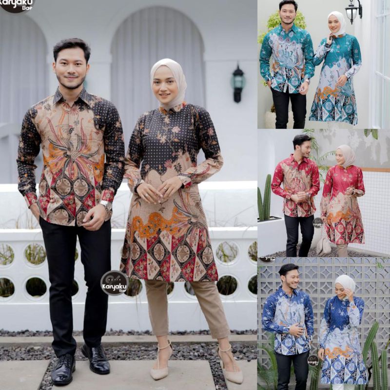 ATASAN BATIK COUPLE MODERN PREMIUM LAKSITA || ATASAN KERJA || S-M-XL-XXL-3L