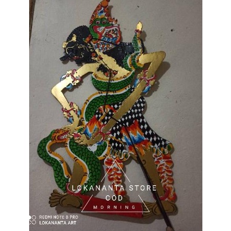 (|S-ZG|)✉☞ WAYANG KULIT BIMA SUCI Wayang BAHAN DUPLEK 65x32 cm bisa cod