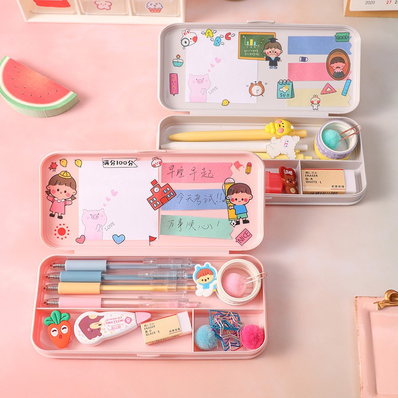 

Tempat Pensil / Kotak Pensil Aesthetic Cantik Murah Meriah