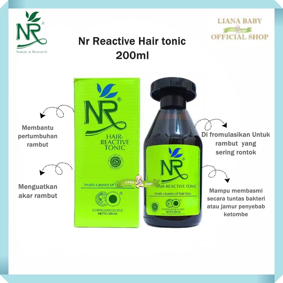 PERA710 NR REACTIVE HAIR TONIC | PERAWATAN RAMBUT RONTOK 200 ML