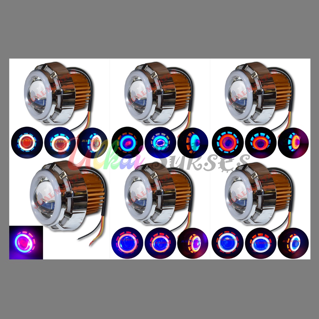 Lampu Projie depan Lampu Projie Mini Plus Flash Projector U29 U42 U43 Lampu Proyektor Universal Popu