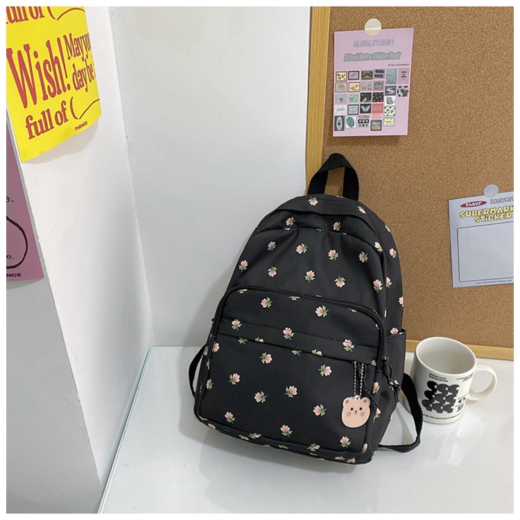 Mores Tas Ransel Mini Rosie Korean Nilon backpack Import Print Aesthethic Tas sekolah anak lucu kuliah remaja