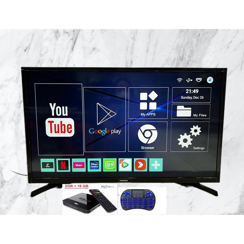 [BISA COD] SAMSUNG 32 INCH LED DIGITAL TV ANDROID BOX VERSI 10 WIFI ASLI ORIGINAL