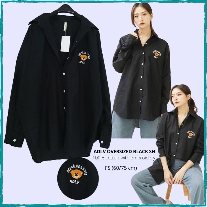 Terbaru Kemeja Branded Wanita - Adlv Oversized Sh