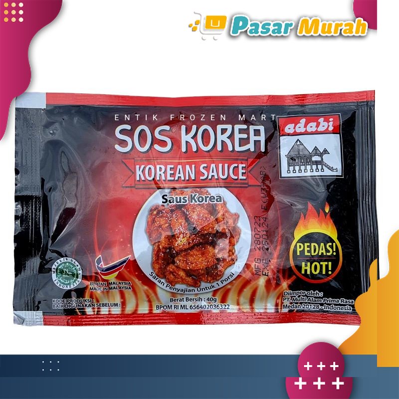 

Adabi Saos Korea 40gr | Pasar Murah Medan