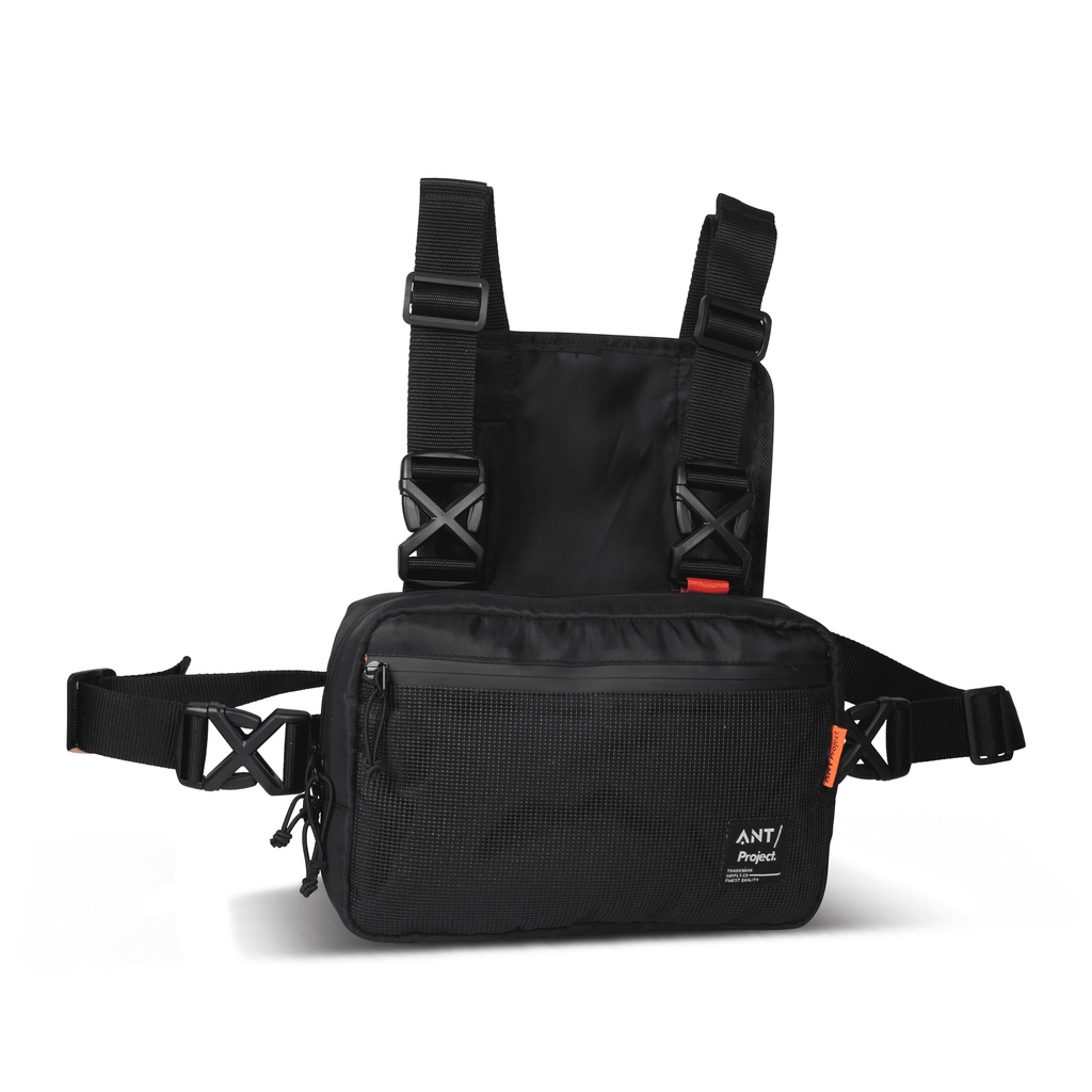 ANT PROJECT - Tas Dada Tactical VOYAGER Black - Chest Bag Waterfroop