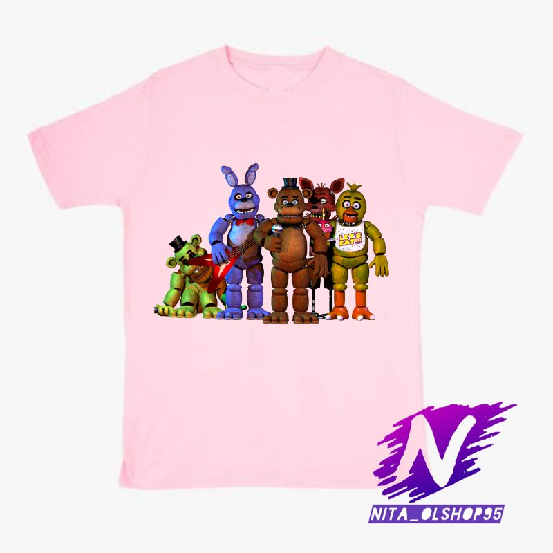 baju anak kaos anak fnaf five nigth at freddy's