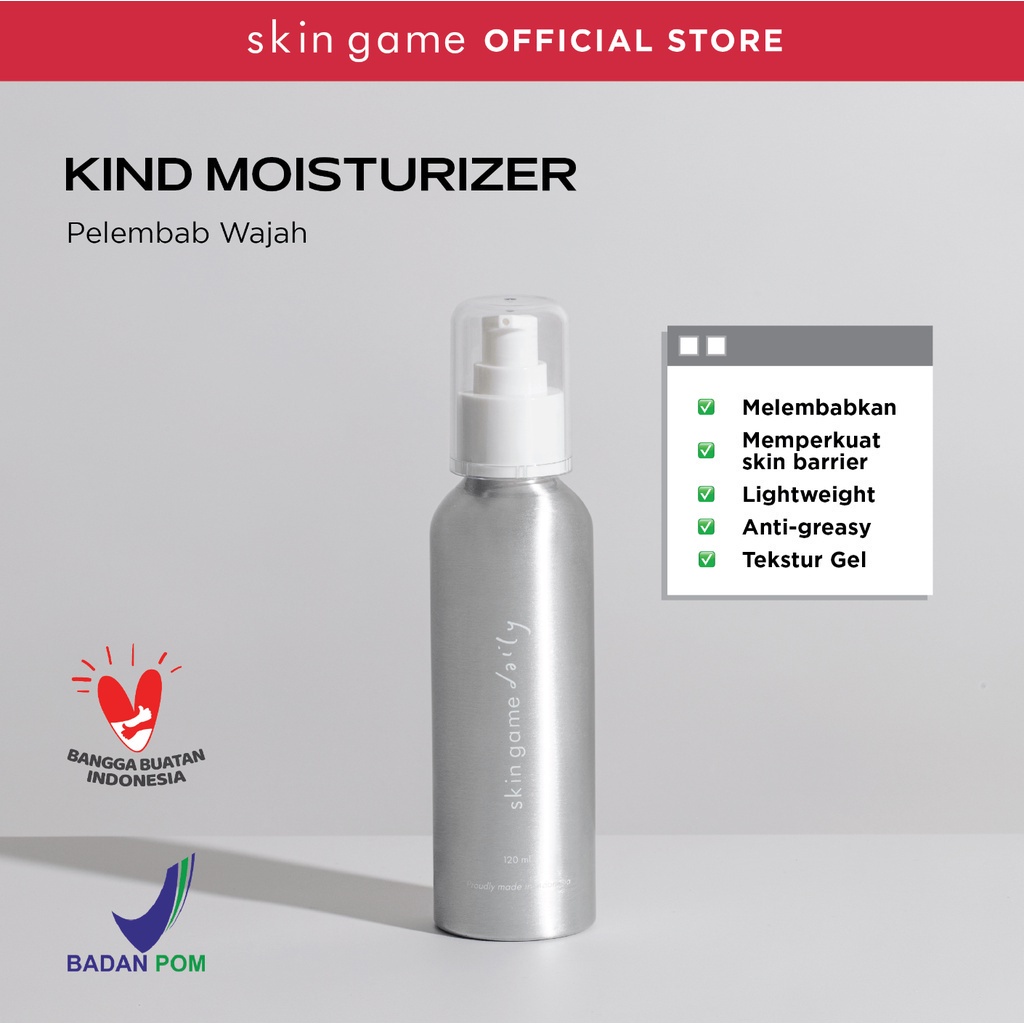 Skin Game Daily Kind Moisturizer Pelembab Wajah Melembabkan Kulit untuk Semua Jenis Kulit 120ml