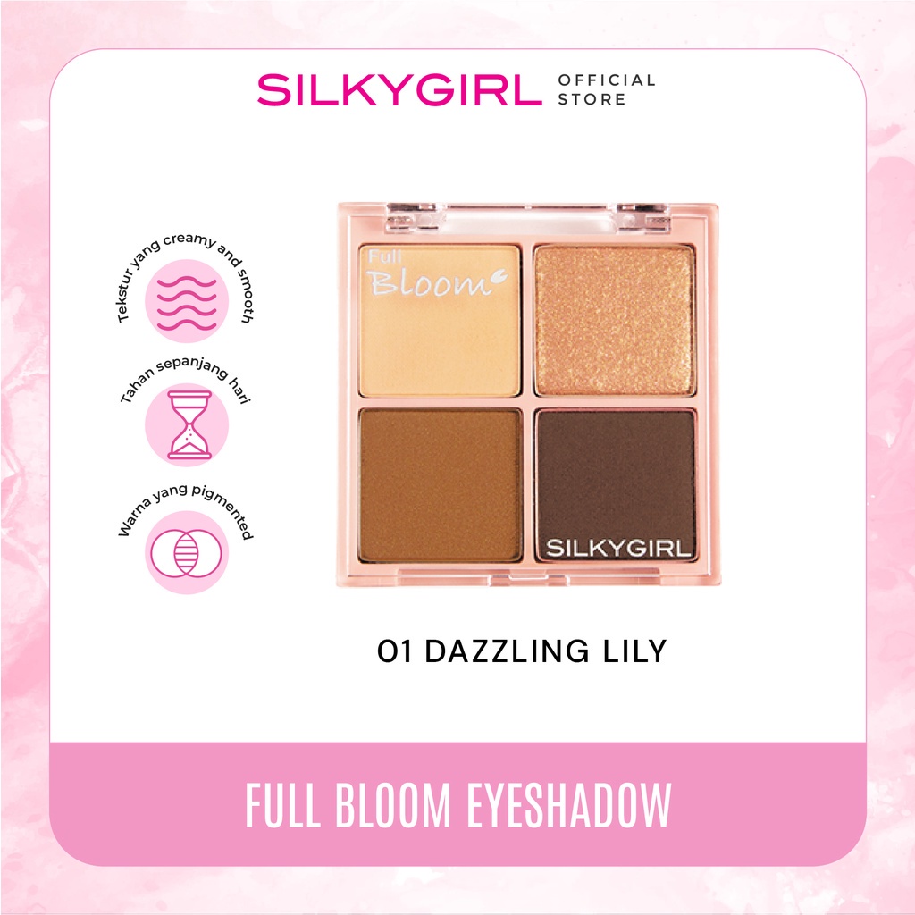 SILKYGIRL Full Bloom Quads Shadow 01 Dazzling Lily / 02 Poppy Haze