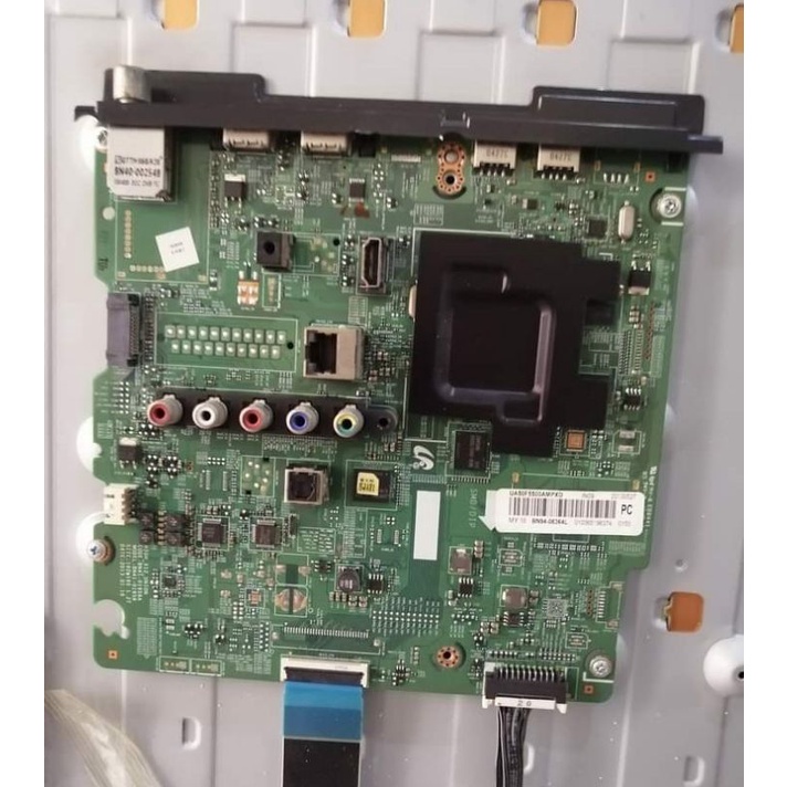 MESIN MB MAINBOAR MAINBOARD MODUL TCON TIKON T CON KABEL FLEXIBLE LVDS TV SAMSUNG UA50F5500AM UA50F5