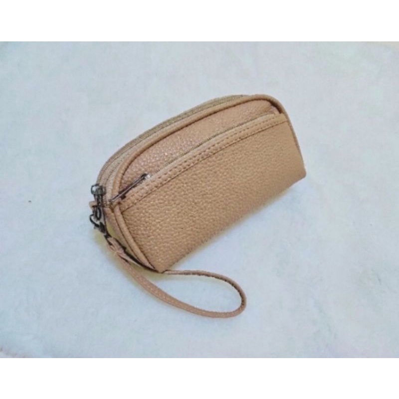 DOMPET WANITA PAPIRUT 3RUANG/RESLETING BAHAN JERUK PAPIRUT -DOMPET MURAH