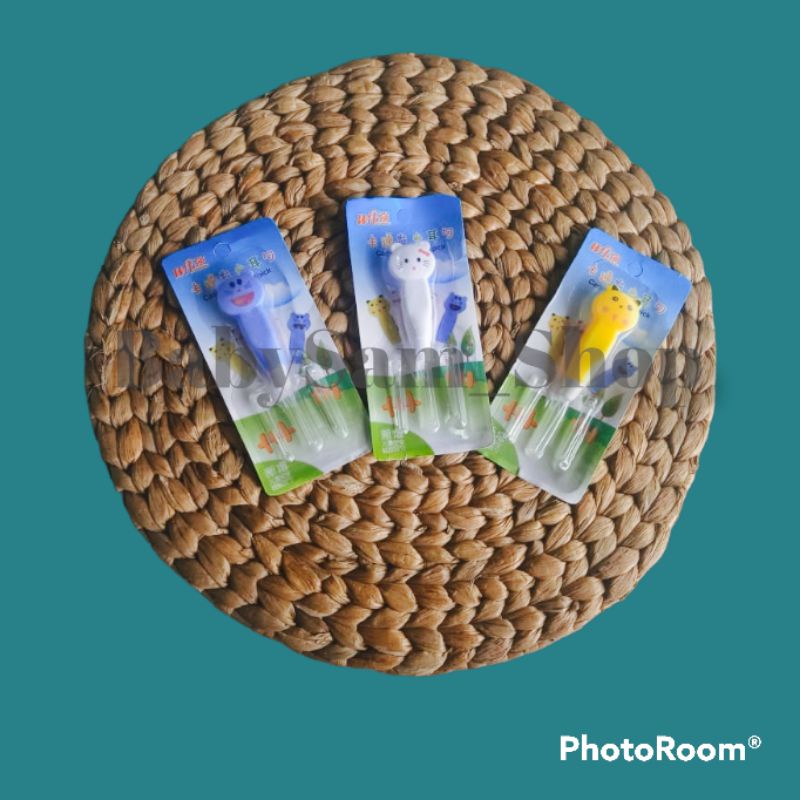 Pembersih Telinga LED Anak Motif Kartun / Korek Kuping Lampu