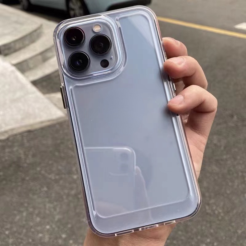 IPHONE Shockproof Soft Phone Case Kompatibel Untuk Iphone14 13 12 11 Pro XS Max XR X8 7 6S Plus Casing Silikon TPU Transparan TPU Cover