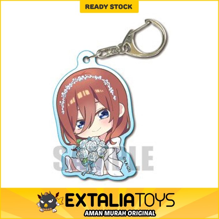 GyuGyutto Acrylic Keychain Miku Nakano - The Quintessential Quintuplets Gotoubun no Hanayome Movie