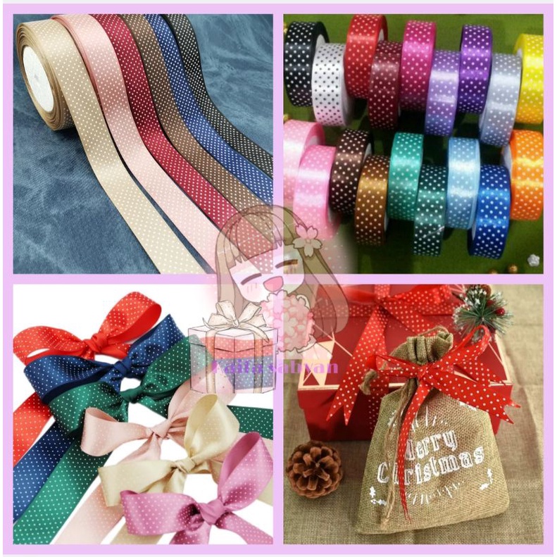 

PITA SATIN POLKADOT 1 INCH /2.5 CM PITA KADO HIASAN HAMPERS