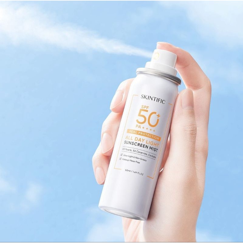 Skintific All Day Light Sunscreen Mist SPF50+ PA++++