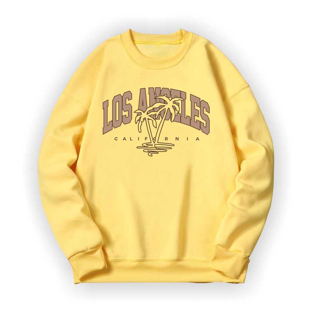 LOSANGELES CALIFORNIA Sweatshirt Basic II Sweater Crewneck Print DTF II Sz M - XL Anak &amp; Dewasa ( Pria &amp; Wanita )