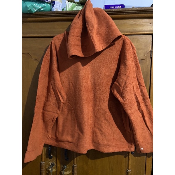 Hoodie Jaket Fleece Uniqlo Jumbo